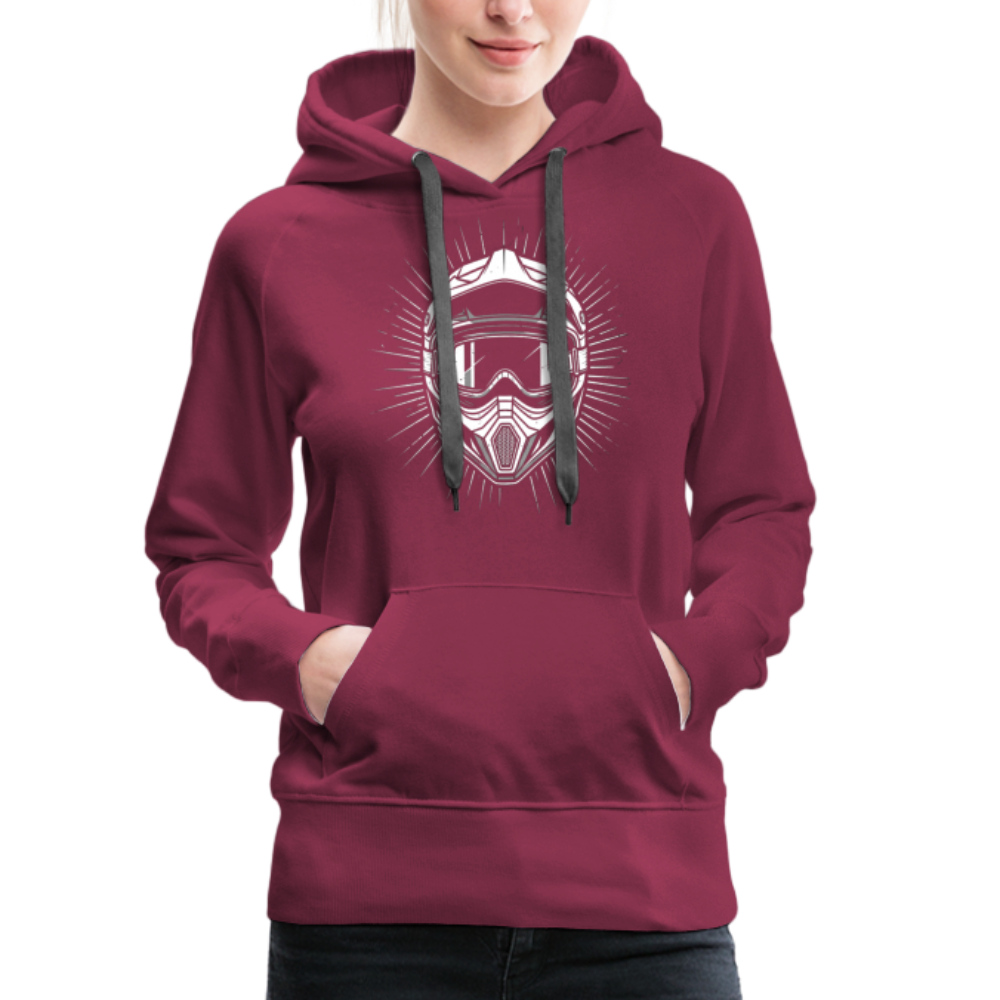 Mega cooler Hoodie mit "NelesVibes" Print - Bordeaux