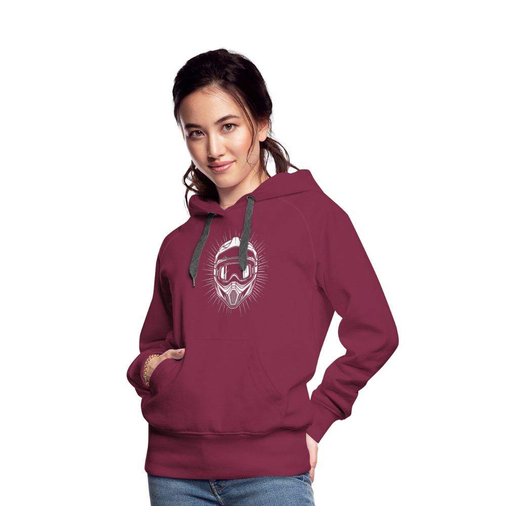 Mega cooler Hoodie mit "NelesVibes" Print - Bordeaux