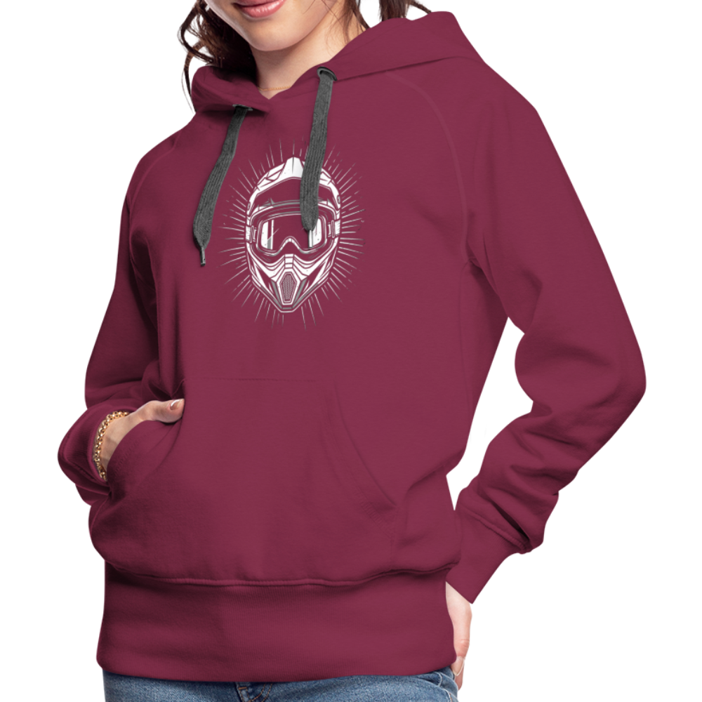 Mega cooler Hoodie mit "NelesVibes" Print - Bordeaux