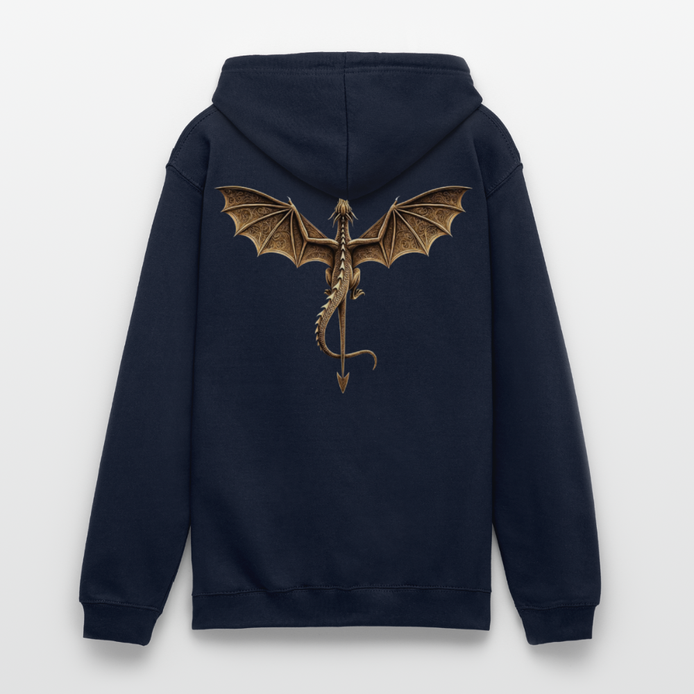 ✨ Mystischer Drachen Hoodie ✨ - Navy