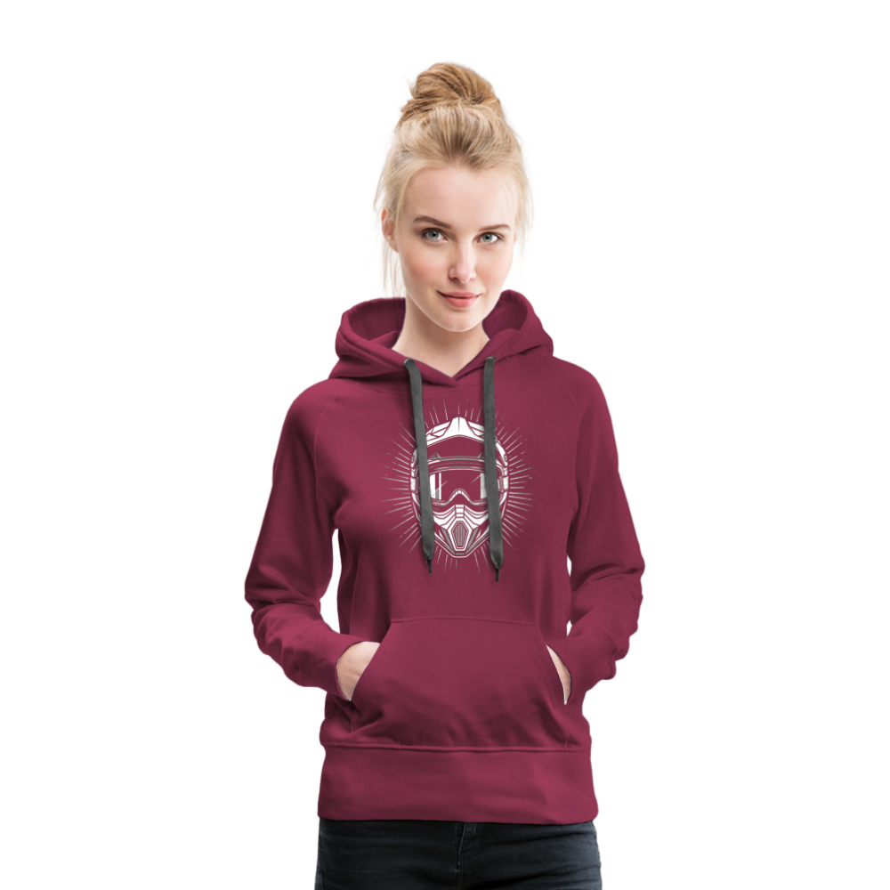 Mega cooler Hoodie mit "NelesVibes" Print - Bordeaux