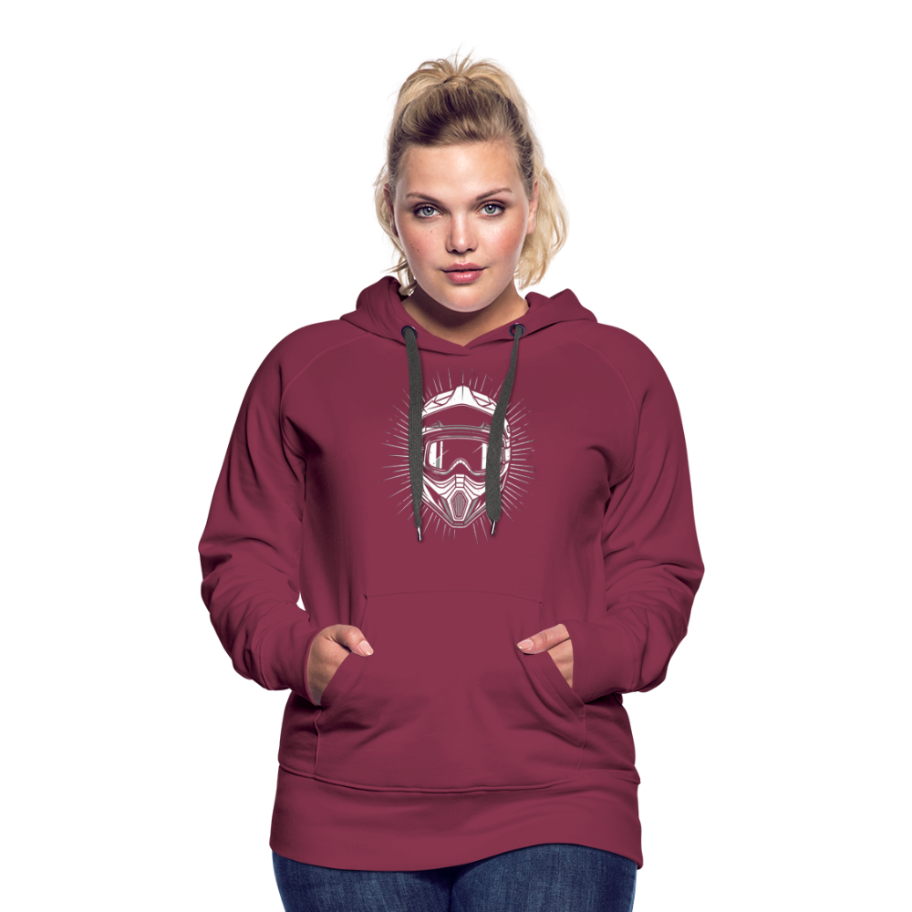 Mega cooler Hoodie mit "NelesVibes" Print - Bordeaux